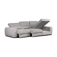 Divano Duke grigio penisola reversibile e funzione letto