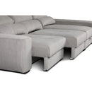 Divano Duke grigio penisola reversibile e funzione letto