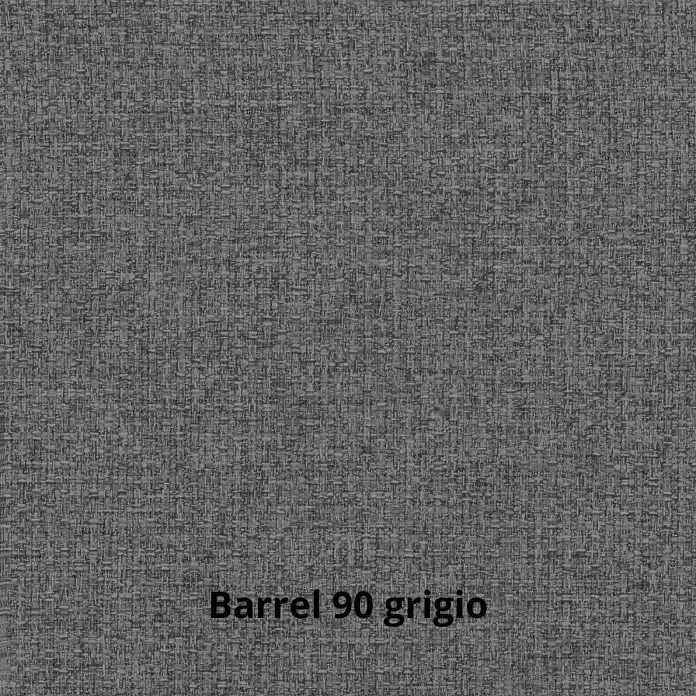 Divano Kendall con penisola reversibile letto estraibile grigio Barrel 90