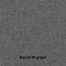 Divano Kendall con penisola reversibile letto estraibile grigio Barrel 90