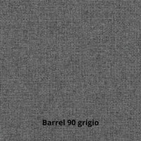 Divano Kendall con penisola reversibile letto estraibile grigio Barrel 90