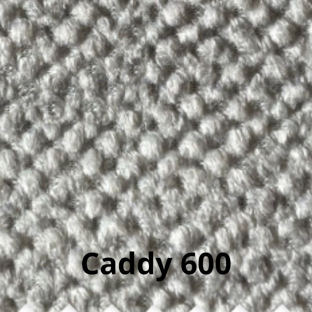 Divano Lena 3 posti con schienali basculanti in tessuto microfibra Caddy 600 grigio chiaro