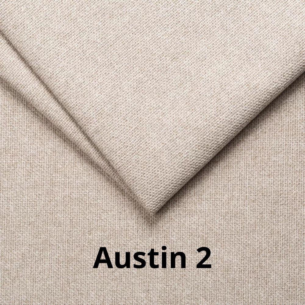 Divano letto 2 posti Marina contenitore colore Austin 2 beige con piedi in legno