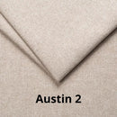 Divano letto 2 posti Marina contenitore colore Austin 2 beige con piedi in legno