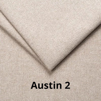 Divano letto 2 posti Marina contenitore colore Austin 2 beige con piedi in legno