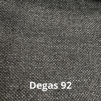 Divano letto angolare reversibile New Belen con contenitore e 2 pouff estraibili in tessuto Degas 92 grigio scuro