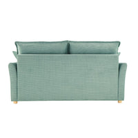 Divano letto Cassie con contenitore colore verde acqua