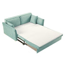 Divano letto Cassie con contenitore colore verde acqua