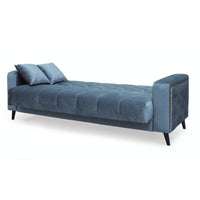 Divano letto contenitore Columbia 3 posti colore grigio