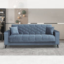 Divano letto contenitore Columbia 3 posti colore grigio