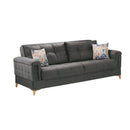 Divano letto contenitore Kemer grigio