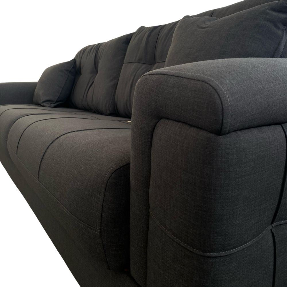 Divano letto contenitore Kemer grigio