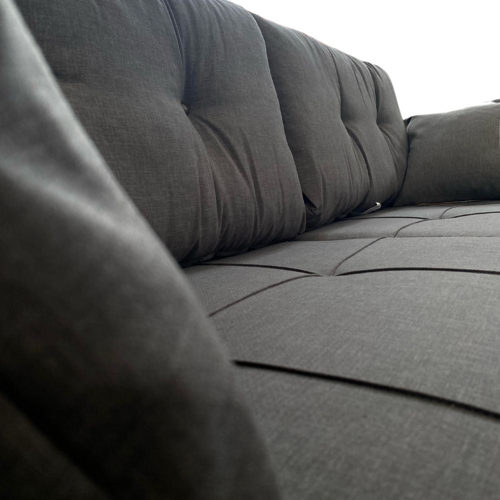Divano letto contenitore Kemer grigio