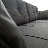 Divano letto contenitore Kemer grigio