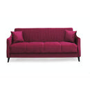 Divano letto contenitore Montana 3 posti colore bordeaux