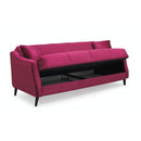 Divano letto contenitore Montana 3 posti colore bordeaux