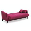 Divano letto contenitore Montana 3 posti colore bordeaux