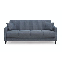 Divano letto contenitore Montana 3 posti colore grigio Mina 10