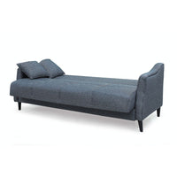 Divano letto contenitore Montana 3 posti colore grigio Mina 10