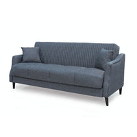 Divano letto contenitore Montana 3 posti colore grigio Mina 10