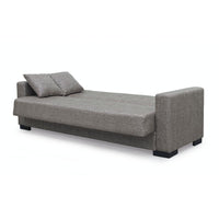 Divano letto contenitore New Malpensa 3 posti colore cappuccino Mina 04