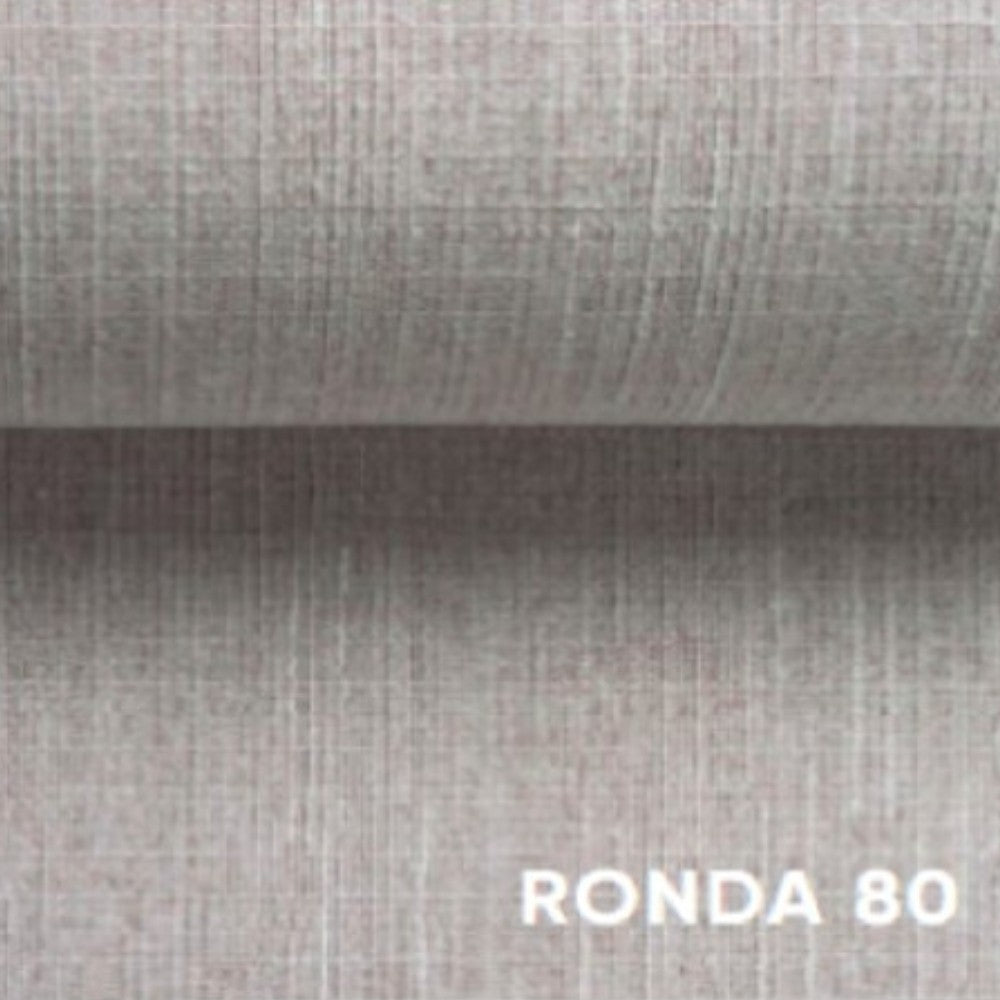 Divano letto Denver con penisola contenitore destra in Rondo 80 grigio chiaro