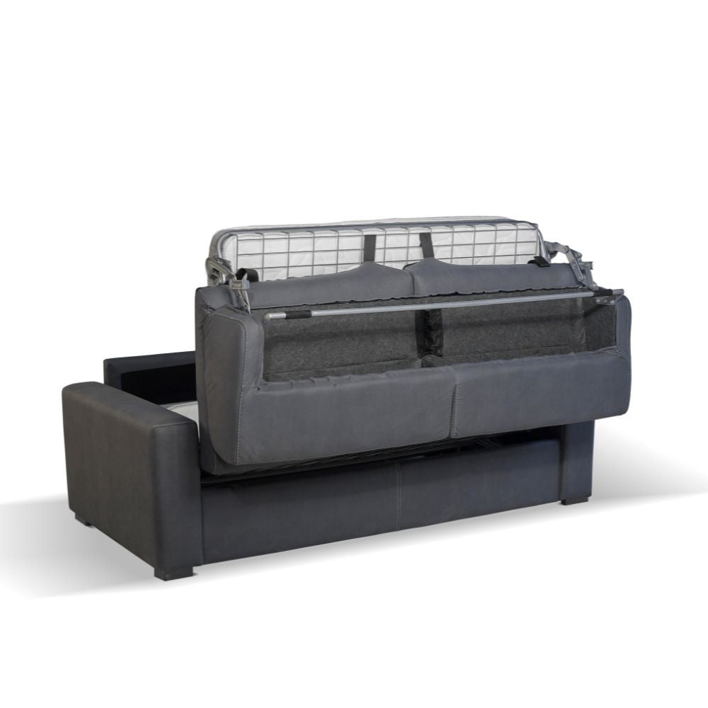 Divano letto Flash 3 posti con rete elettrosaldata colore taupe Roma 10