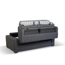 Divano letto Flash 3 posti con rete elettrosaldata colore taupe Roma 10