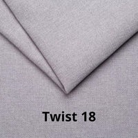 Divano letto Fly in Twist 18 grigio chiaro con piedi neri