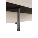 Divano letto Ghide con contenitore colore panna 217x86x95 cm.