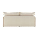 Divano letto Ghide con contenitore colore panna 217x86x95 cm.