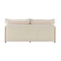 Divano letto Ghide con contenitore colore panna 217x86x95 cm.