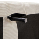 Divano letto Ghide con contenitore colore panna 217x86x95 cm.