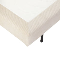 Divano letto Ghide con contenitore colore panna 217x86x95 cm.