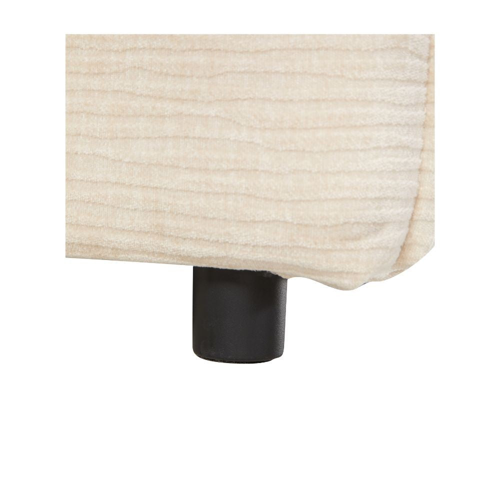 Divano letto Ghide con contenitore colore panna 217x86x95 cm.