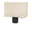 Divano letto Ghide con contenitore colore panna 217x86x95 cm.