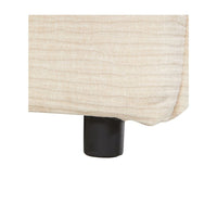 Divano letto Ghide con contenitore colore panna 217x86x95 cm.