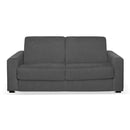 Divano letto Kriog 3 posti con braccioli squadrati gonzaga colore antracite