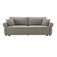 Divano letto Loki con contenitore e topper incluso colore tortora