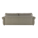 Divano letto Loki con contenitore e topper incluso colore tortora
