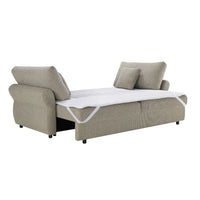 Divano letto Loki con contenitore e topper incluso colore tortora