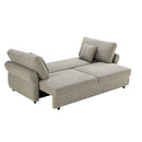 Divano letto Loki con contenitore e topper incluso colore tortora