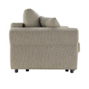 Divano letto Loki con contenitore e topper incluso colore tortora