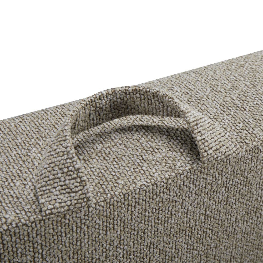 Divano letto Loki con contenitore e topper incluso colore tortora