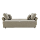 Divano letto Loki con contenitore e topper incluso colore tortora