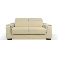 Divano letto Mercurio 2 posti in tessuto Plutone 02 crema