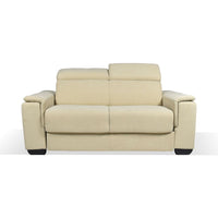 Divano letto Mercurio 2 posti in tessuto Plutone 02 crema