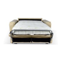 Divano letto Mercurio 2 posti in tessuto Plutone 02 crema