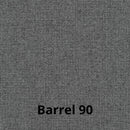 Divano letto Mercurio 3 posti in tessuto Barrel 90 grigio