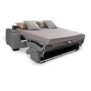 Divano letto Mercurio 3 posti in tessuto Barrel 90 grigio